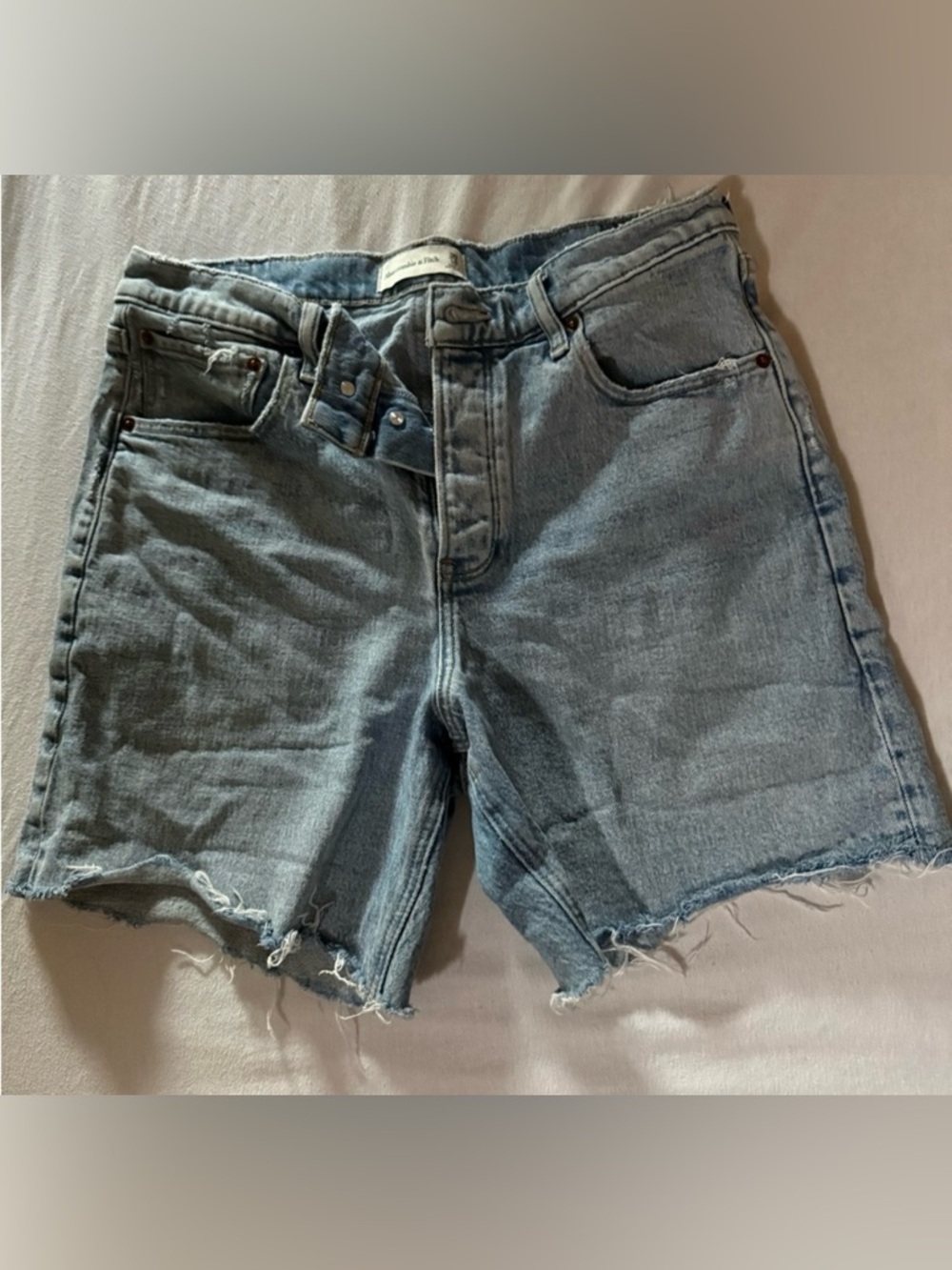 Abercrombie & Fitch Light Blue Denim Jean Shorts